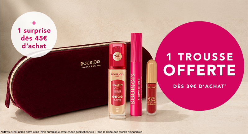 Trousse de maquillage et cadeau surprise Bourjois