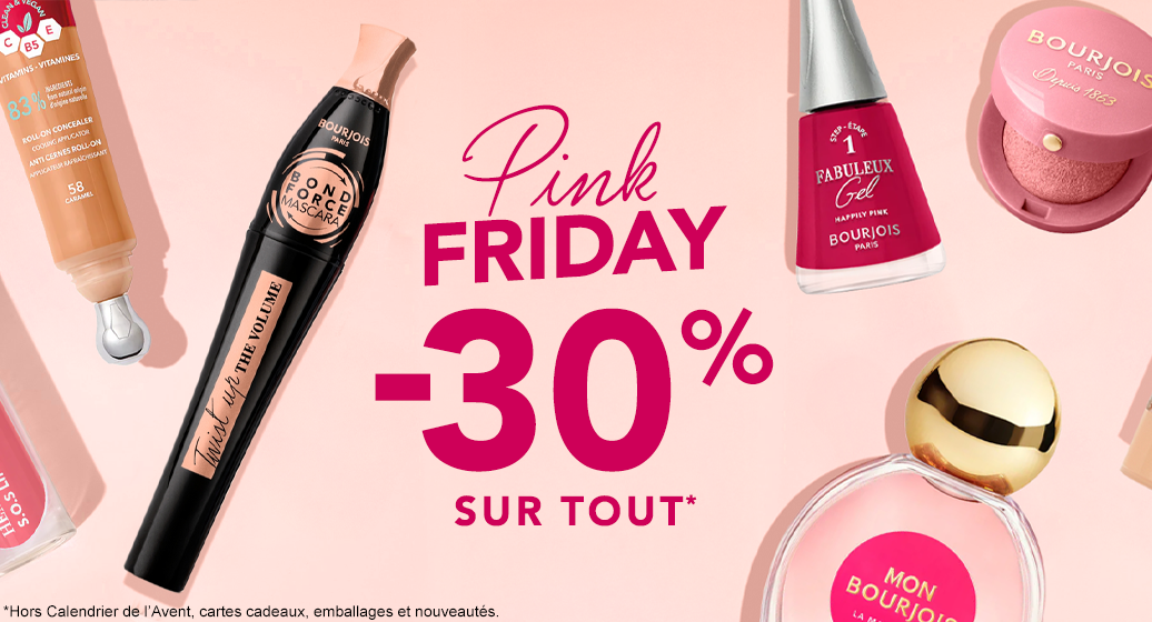 Black friday, promotion sur une sélection de produits Bourjois