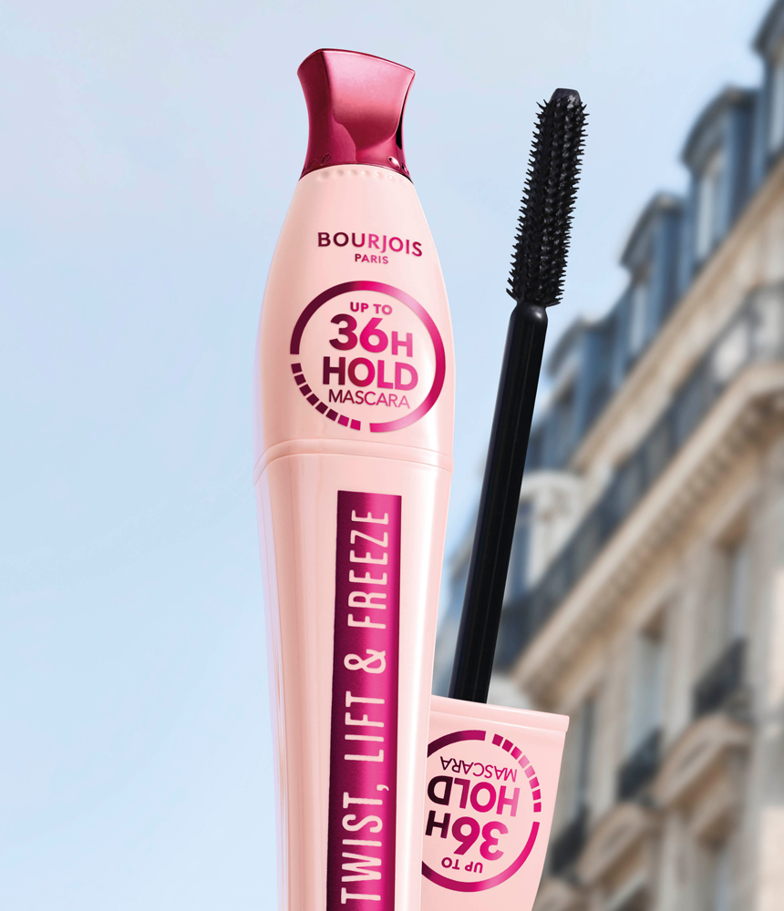 Mascara Twist, Lift & Freeze noir et longue tenue Bourjois