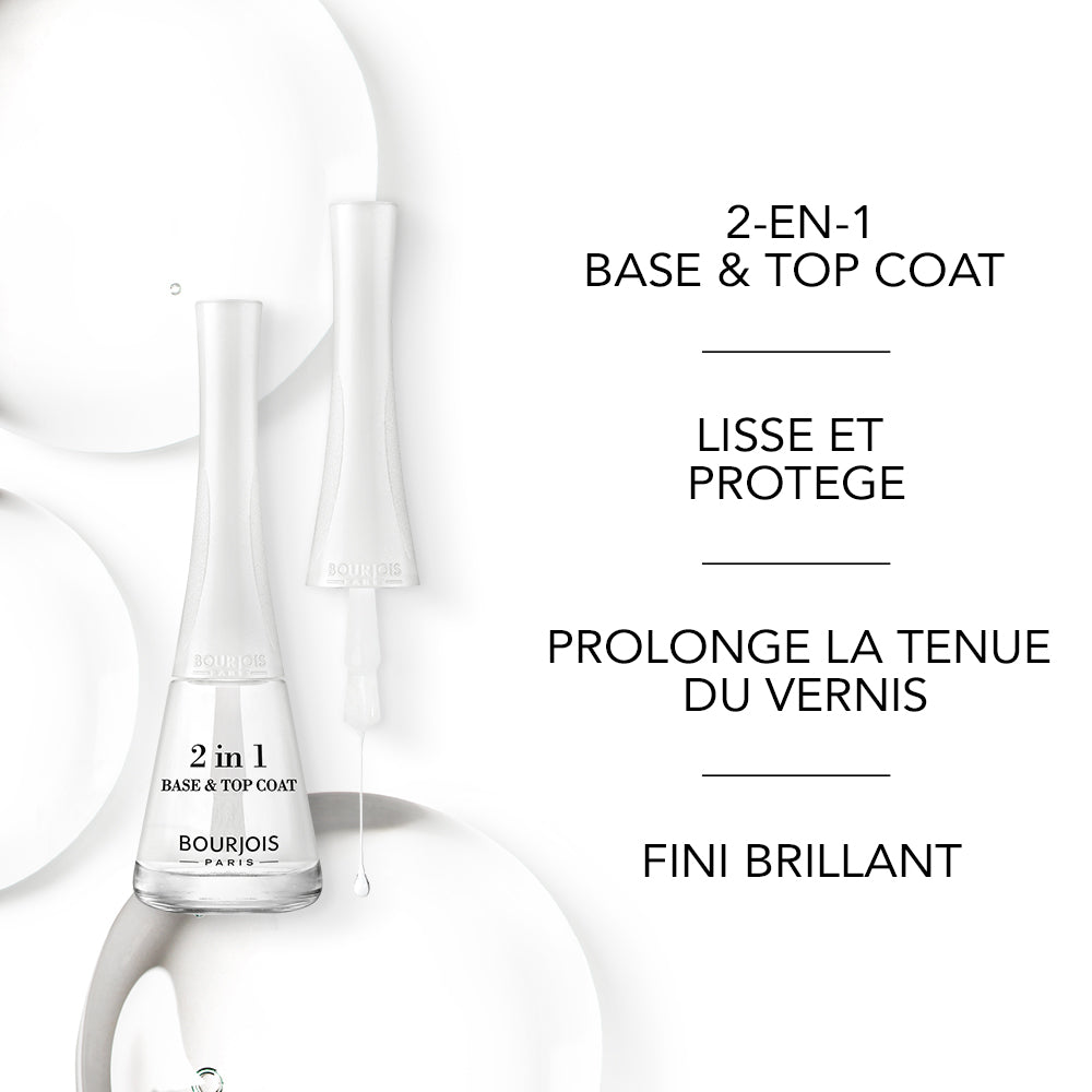 Base De Vernis À Ongles Et Top Coat 1 Seconde